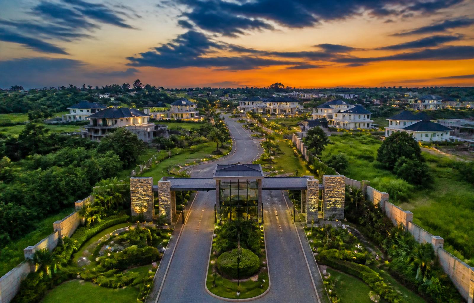 Aerial view of a premium Glonest estate development in Nigeria